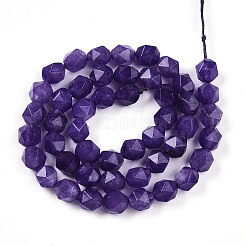 Dyed Natural White Jade Beads Strands&nbsp;G-T139-8mm-46M