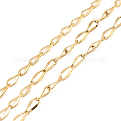 イオンプレーティング（IP）304ステンレスリンクチェーン  ゴールドカラー  56x46mm&nbsp;STAS-D084-37G