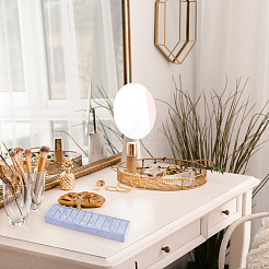 MDF Covered with Velvet Ring Organizer Display Trays&nbsp;RDIS-WH0001-43