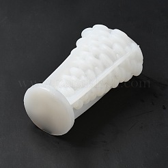 3dクリスマスツリーDIYキャンドルシリコンモールド  クリスマスツリーの香りのキャンドル作りに  ホワイト  9x15.2cm  内径：8.2x14のCM&nbsp;CAND-B002-12B