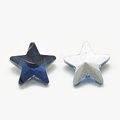 Pointed Back Glass Rhinestone Cabochons&nbsp;RGLA-T085-10mm-13