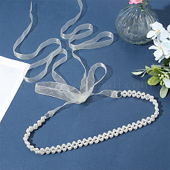 Plastic Imitation Pearl Beaded Chain Belts&nbsp;AJEW-WH20070-051