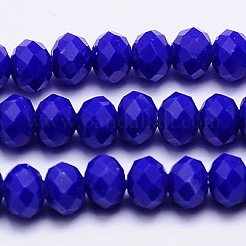 Imitation Jade Glass Bead Strands&nbsp;GLAA-F001-4x3mm-M