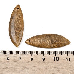 Natural Fossil Coral Pendants&nbsp;G-B187-01C-06