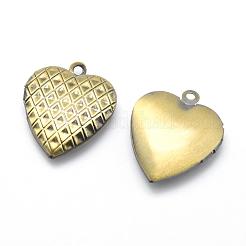 Brass Locket Pendants&nbsp;KK-F717-45AB-NR