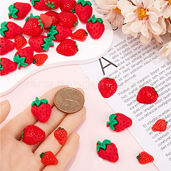 60Pcs 3 Styles Strawberry Resin Decoden Cabochons&nbsp;RESI-SC0005-69