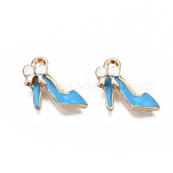 Rack Plating Alloy Enamel Charms&nbsp;ENAM-T011-134A