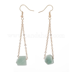Irregular Raw Natural Gemstone Dangle Earrings&nbsp;EJEW-JE04849