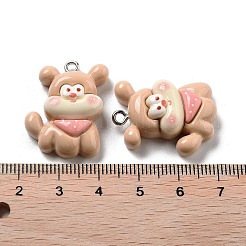 Opaque Resin Puppy Pendants&nbsp;LS-RESI-R444-02A