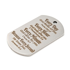 Non-Tarnish 201 Stainless Steel Pendants&nbsp;STAS-L079-11P