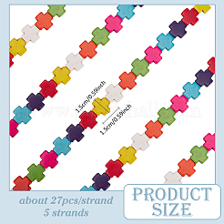 5 Strands Synthetic Turquoise Beads Strands&nbsp;TURQ-ME0001-03