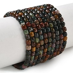天然石インディアン瑪瑙ビーズ連売り  バレル  4.5~5x4.5mm  穴：1mm  約91~93個/連  14.57~14.76''（37~37.5センチメートル）&nbsp;GG-CBAC70A-A02