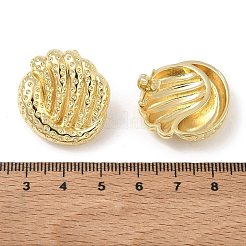 真鍮製スタンドピアス  シェル形状  14KGP本金メッキ  27x25mm&nbsp;KK-CBAD851-30G