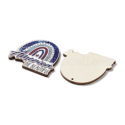 Spray Painted Wood Big Pendants&nbsp;WOOD-D028-01C
