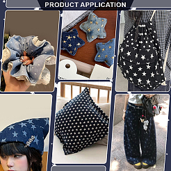 Cotton Denim Fabric&nbsp;DIY-WH0504-775A-01