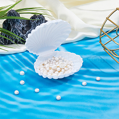 Shell Shape Plastic Candy Storage Box&nbsp;AJEW-WH0472-90C