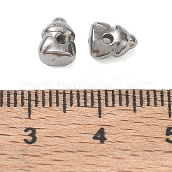 304ステンレススチールビーズ  灯台  ステンレス鋼色  7x4.5x5.5mm  穴：1.3mm&nbsp;SA-CBA740F-09P