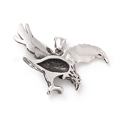 Tibetan Style 304 Stainless Steel Pendants&nbsp;STAS-P305-14AS