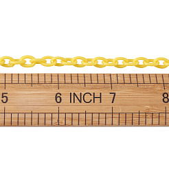 ABSプラスチックアズキチェーン  オーバル  ミックスカラー  15~15-3/8インチ（38~39cm）  5.5~6mm  9色  1連/色  1連売り/箱&nbsp;KY-BT0001-001