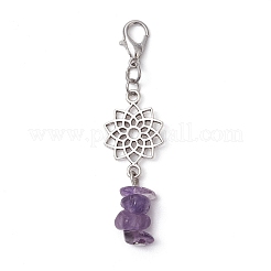 7Pcs Chakra Alloy Pendant Decoraton&nbsp;HJEW-JM02157
