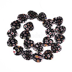 Handmade Millefiori Glass Beads Strands&nbsp;LAMP-T021-29B