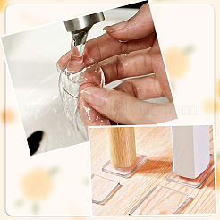 8 Sheets 2 Styles Transparent Plastic Anti-Collision Bumper Guard&nbsp;AJEW-SP0004-13
