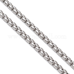 304ステンレススチールベネチアンチェーンブレスレットの作り方  変色しない  ステンレス鋼色  6.69インチ（17cm）&nbsp;AJEW-JB01505