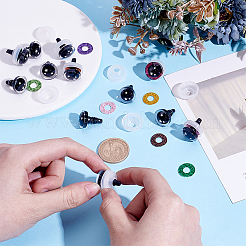 60 Sets 10 Colors Star Pattern Resin with PP Plastic Craft Eyes&nbsp;KY-PH0002-19B