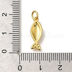 Brass Cubic Zirconia Pendants&nbsp;KK-M295-14G-01