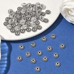 Tibetan Style Alloy Bead Caps&nbsp;X-LF1235Y-NF