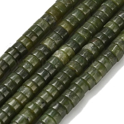 天然中国南部翡翠ビーズ連売り  ディスク  ヒシビーズ  4x2~2.5mm  穴：0.7mm  約158~160個/連  14.96''~15.16''（38~38.5センチメートル）&nbsp;G-Z110-A02-2x4mm-02