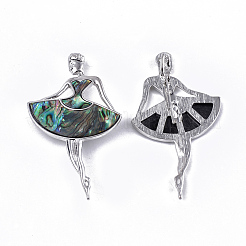 Abalone Shell/Paua Shell Brooches/Pendants&nbsp;RESI-S376-16
