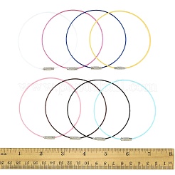 32Pcs 8 Colors Steel Wire Bracelet Cord DIY Jewelry Making&nbsp;TWIR-FS0001-02