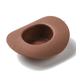 プラスチック製の大きなペンダント  カウボーイハットのチャーム  シエナ  46.5x54.5x16mm  穴：1.4mm&nbsp;LS-KY-K015-01D