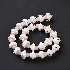 Mushroom Handmade Lampwork Beads Strands&nbsp;X1-LAMP-G150-03A-02