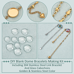 DIY Blank Dome Bracelets Making Kit&nbsp;DIY-NB0009-79