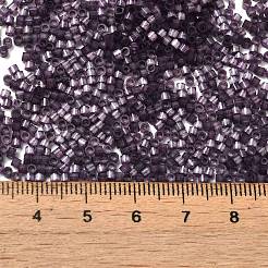 ガラス竹ビーズ  模造キャットアイ  シリンダー  ミッドナイトブルー  2x1.5mm  穴：1.2mm  約125000個/ポンド&nbsp;SEED-B001-03A-01