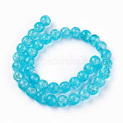 Crackle Glass Bead Strands&nbsp;X-CCG-E002-8mm-01