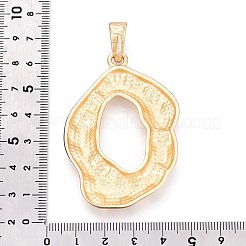 合金ビッグサイズペンダントトップ  ナゲットチャーム  マットゴールドカラー  60.5x41.5x6.5mm  穴：12x6mm&nbsp;PALLOY-N179-93MG