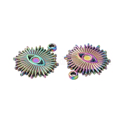 Ion Plating(IP) 304 Stainless Steel Pendant Cabochon Settings&nbsp;STAS-L268-012MC