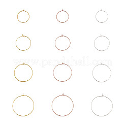 Brass Wine Glass Charm Rings&nbsp;KK-CD0001-05