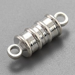 Brass Magnetic Clasps with Loops&nbsp;KK-O134-12S