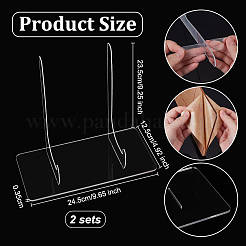 Acrylic Plate Display Stand&nbsp;ODIS-WH0081-08B