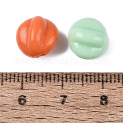 不透明なアクリルビーズ  ツイスト  ミックスカラー  10x10.5x9.5mm  穴：1.5mm  約1190個/500g&nbsp;OACR-Q199-13