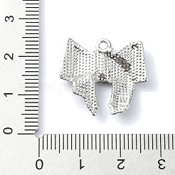 Rack Plating Alloy with Rhinestone Pendants&nbsp;FIND-Z051-03P-03
