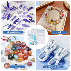 60Pcs Glitter Holographic Star Plastic Packaging Yin-yang Resealable Bags&nbsp;OPP-TA0001-24B