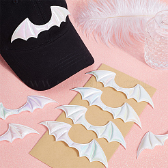 Demon Wing Rainbow Iridescent PU Leather Ornament Accessories&nbsp;DIY-WH0308-457A