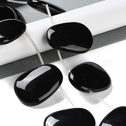 Natural Black Onyx(Dyed & Heated) Beads Strand&nbsp;G-NH0019-E01-01