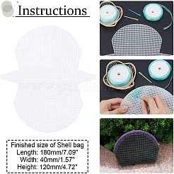 Resin Mesh Canvas Bag Sheets&nbsp;DIY-WH0260-13