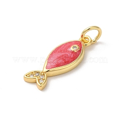 Rack Plating Brass Clear Cubic Zirconia Pendants&nbsp;KK-Z056-33G-03